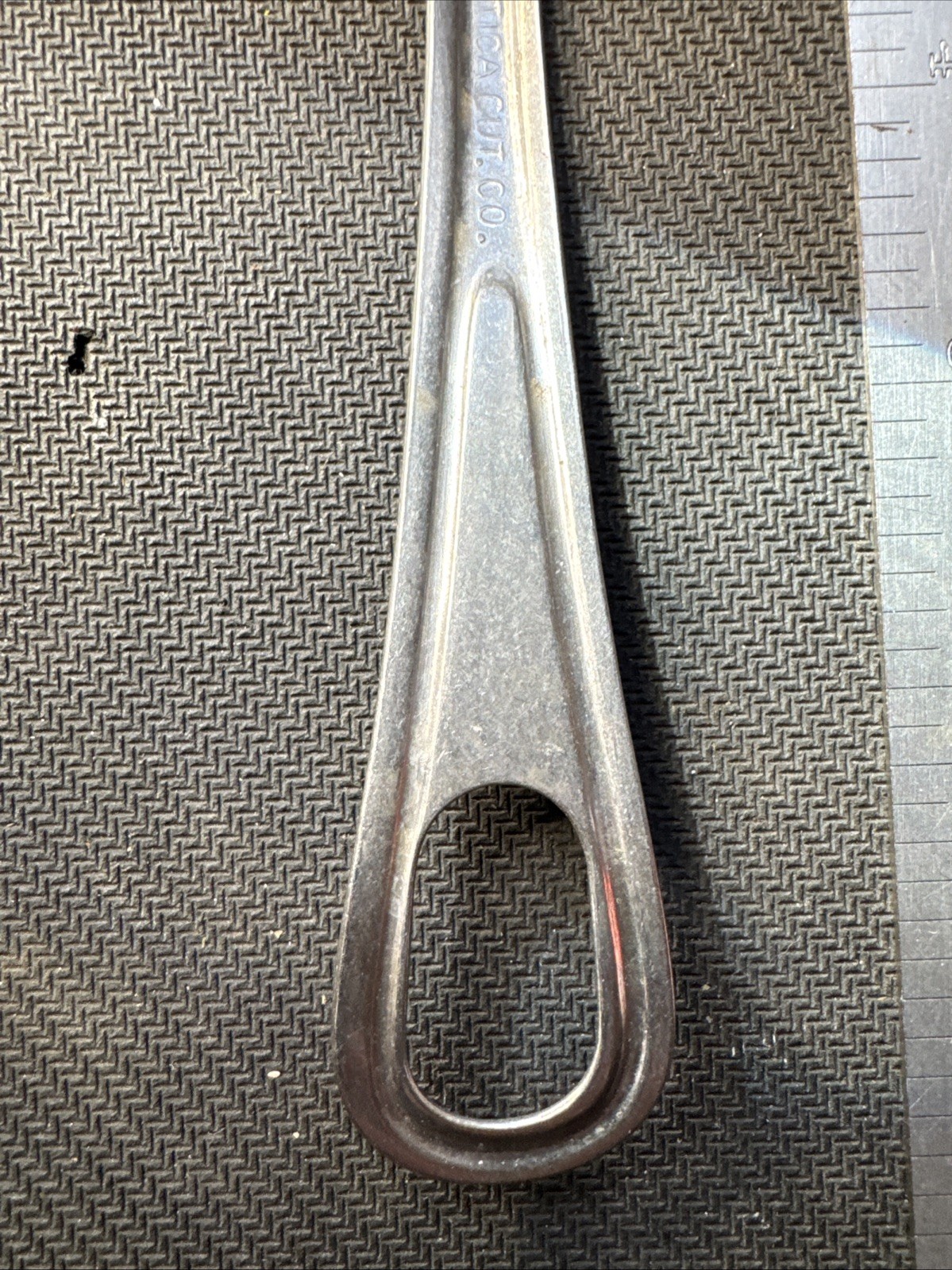 Vtg Utica Cut. Co. Us Army Mess Kit Spoon With Hole 7.5 " Long