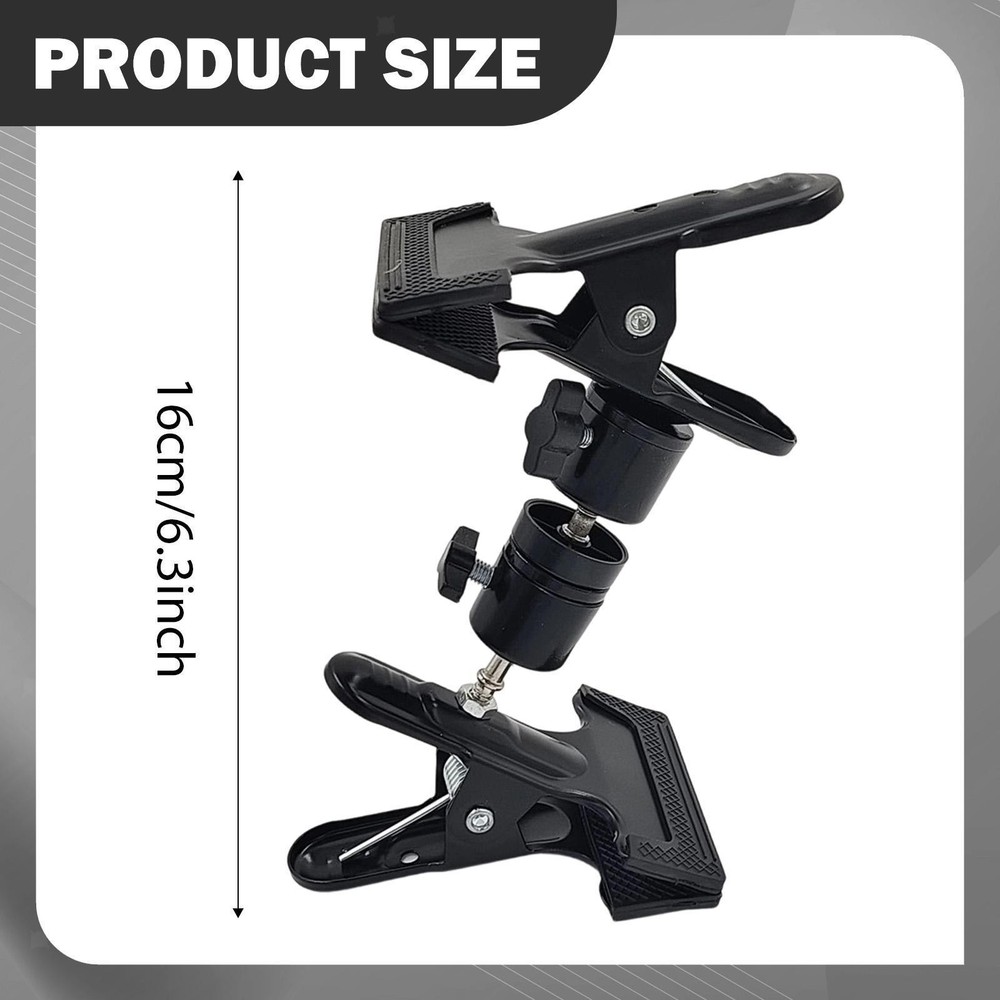 Portable Embroidery Hoops Stand Adjustable Table Clamp Black for Needlework