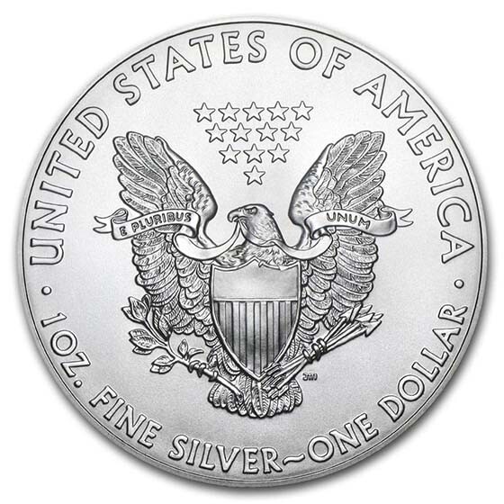 1 oz Silver American Eagle BU (Random Year) - SKU #23331
