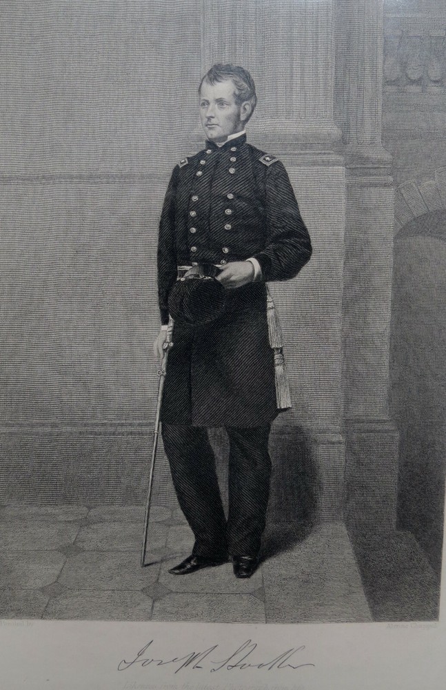 CIVIL WAR GENERAL JOSEPH HOOKER 1863 ENGRAVING