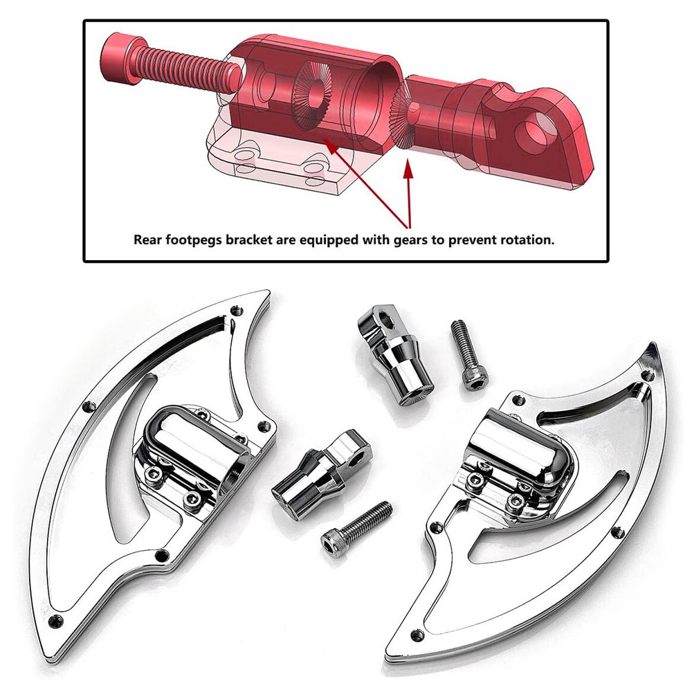 Chrome Floorboards & Shift Levers for Harley Touring FLHX 2014+