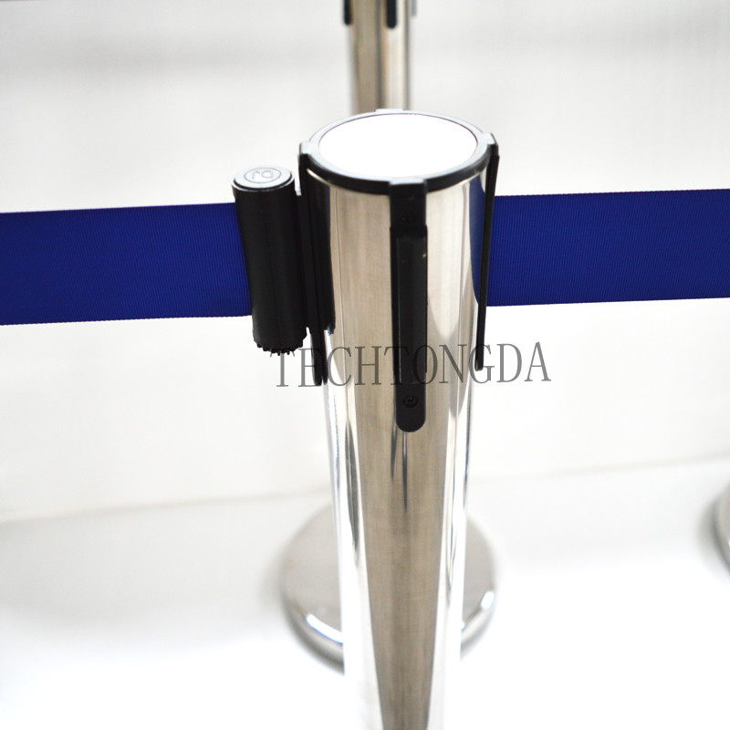 TECHTONGDA 6 Stanchion Posts Queue Pole Retractable Belt Crowd Control #170519