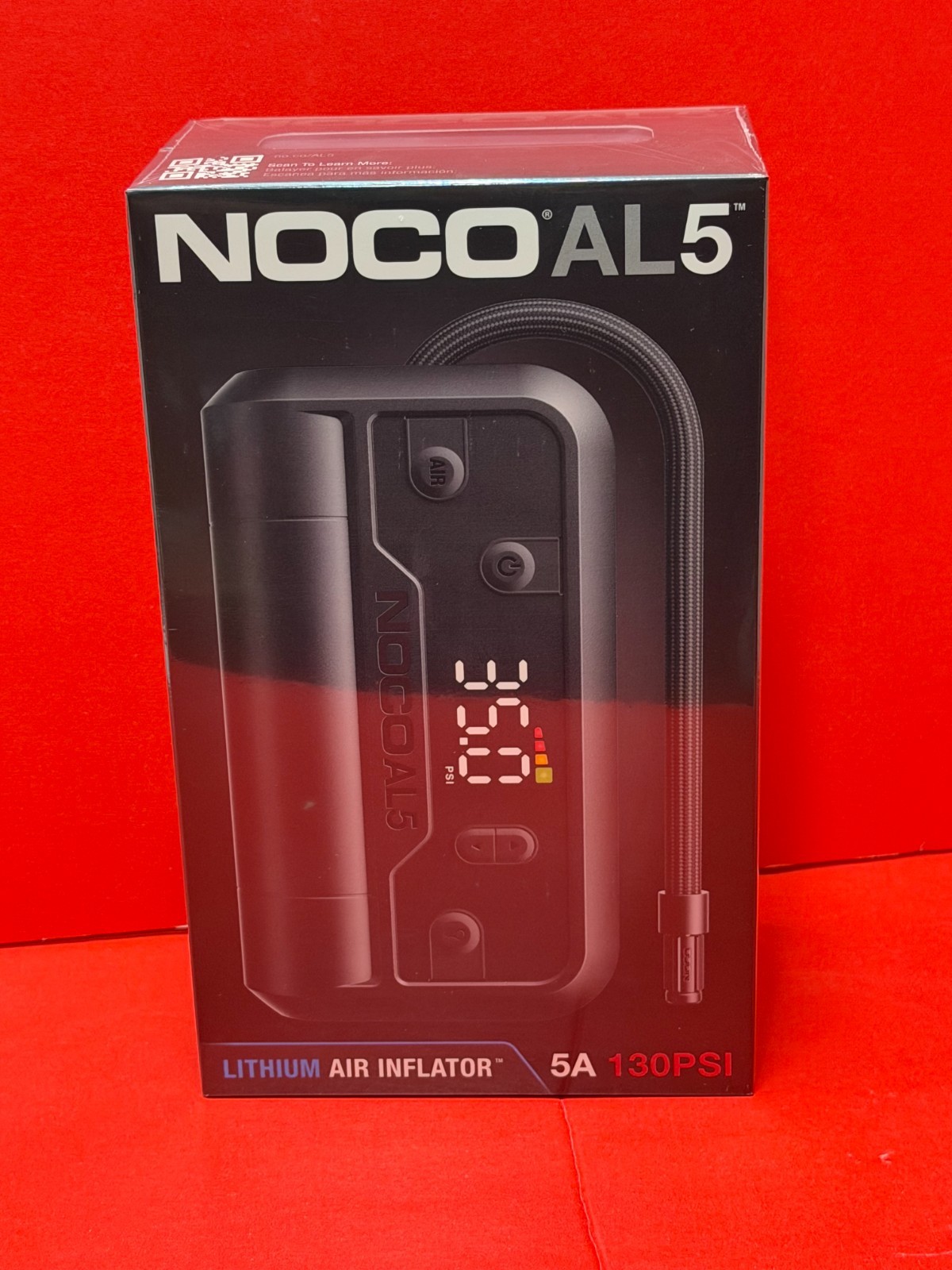 NOCO AL5 Lithium Air Inflator Compressor Kit 130psi 5A