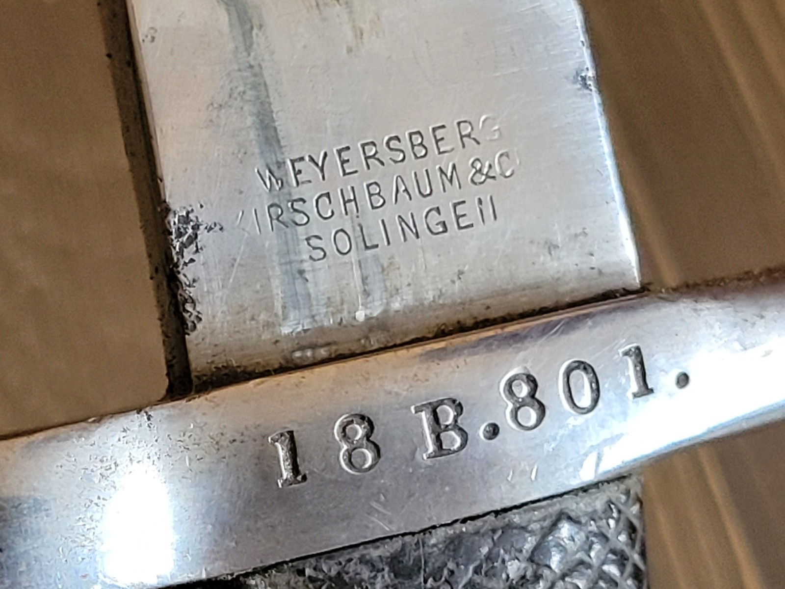 Post-Civil-War German Yatagan Bayonet with Matching Numbers