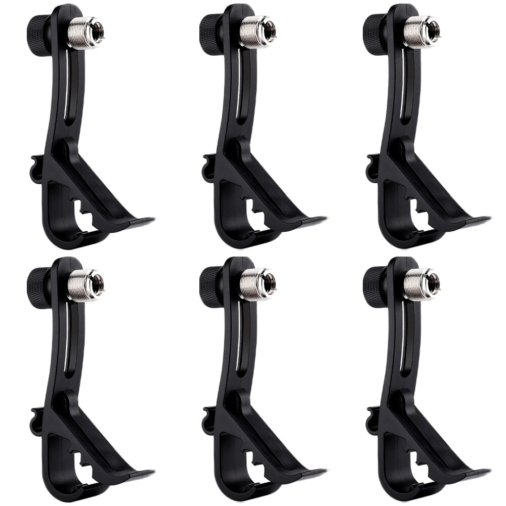 6x Drum Microphone Clip Microphone Drum Mount Drum Rim Mic Clips Drum Micro