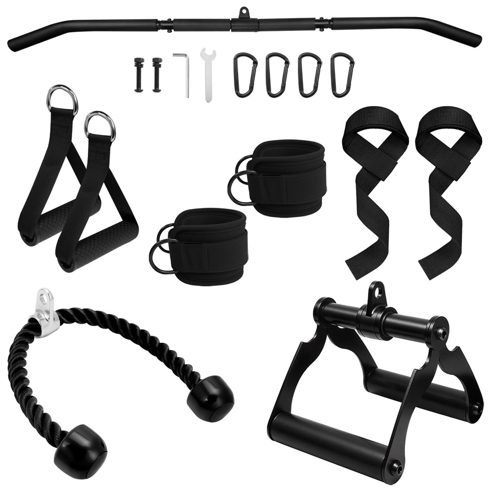 Cable Machine Attachment Set for Gym,LAT Pulldown Attachment,Home Gym Accesso...