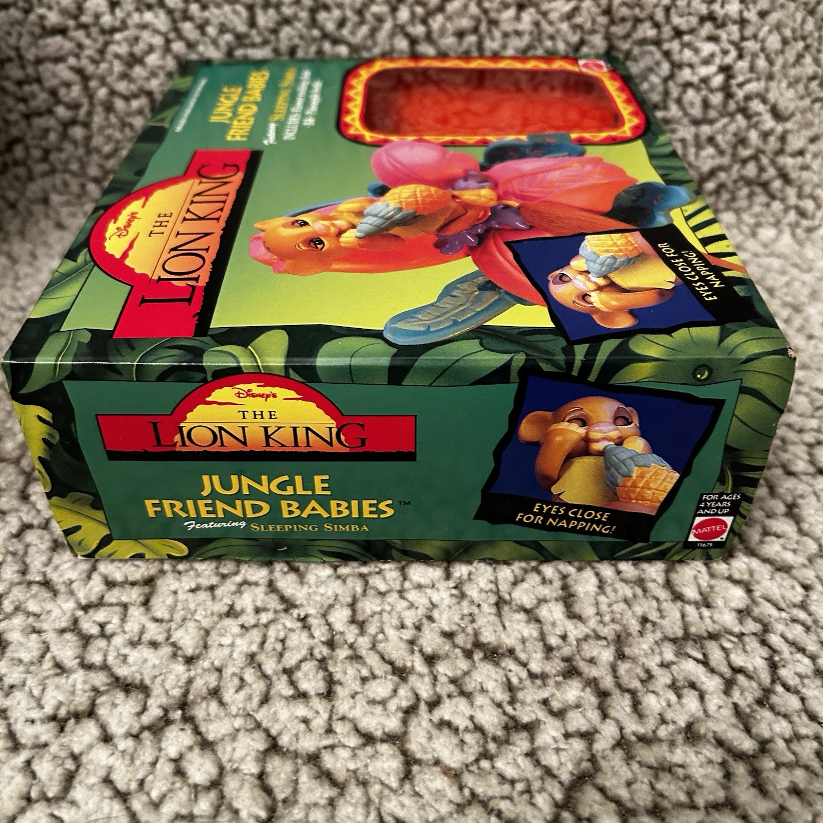 Disney The Lion King Jungle Friend Babies Sleeping Simba Toy New VTG