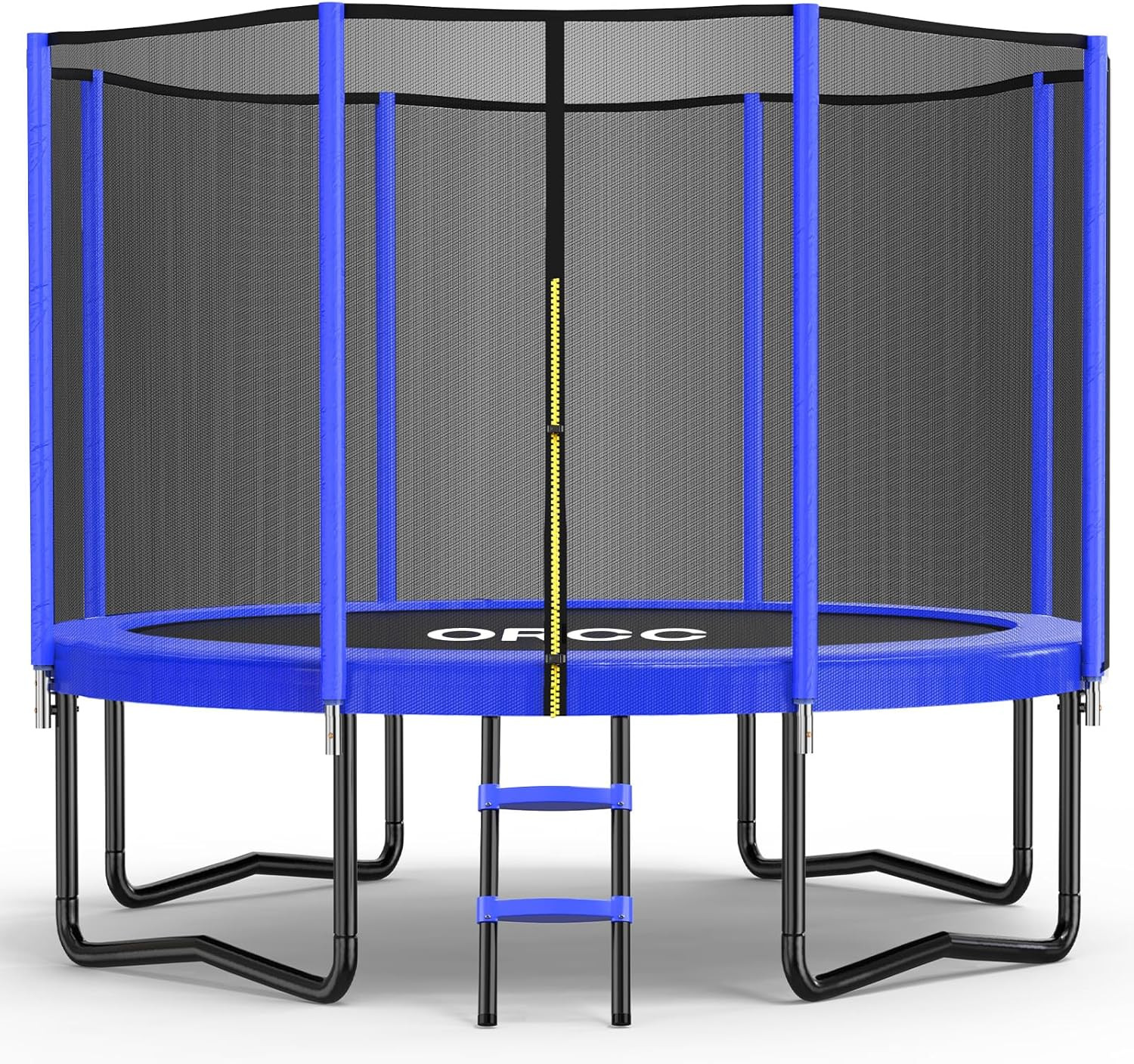 ORCC Trampoline 8FT 10FT 12FT 14FT, Outdoor Tramp with Enclosure Net, 410LBS Yar
