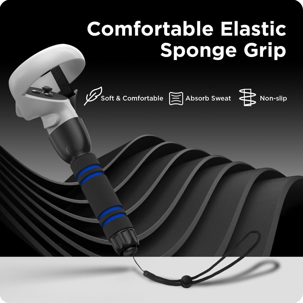 VR Game Handle Accessories Compatible with Oculus Quest 2 Controllers, Dual H...