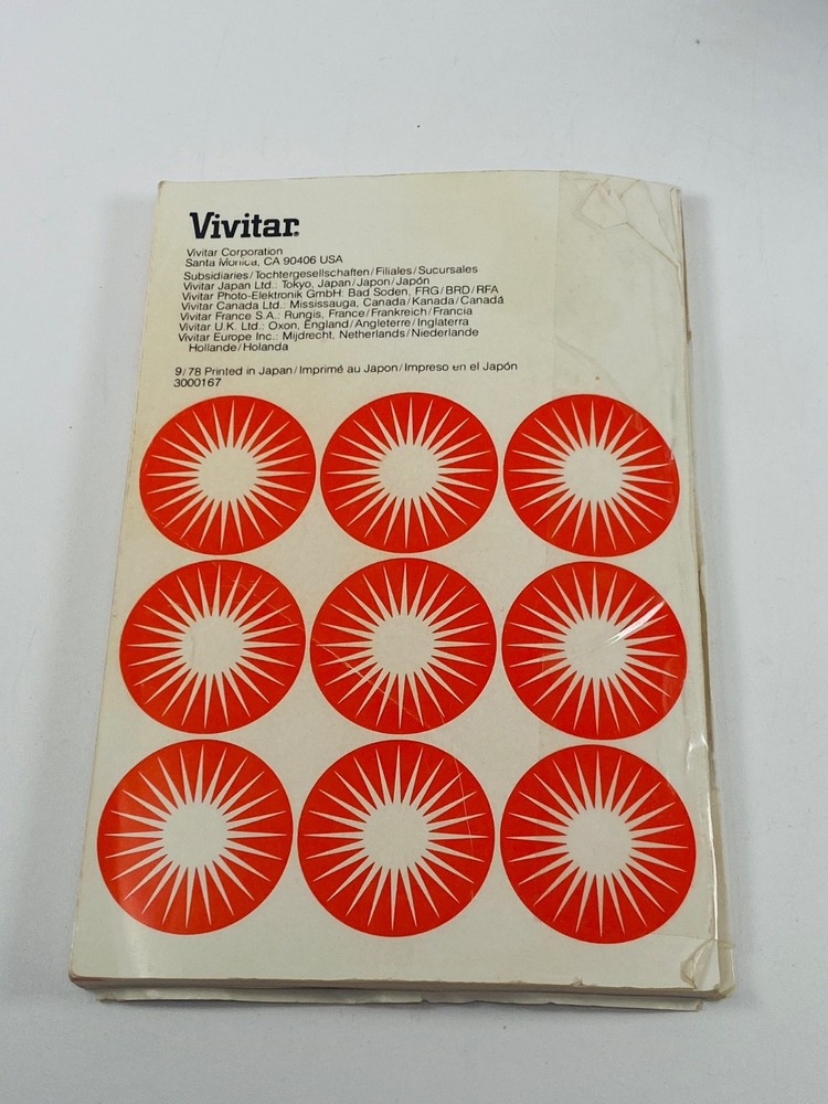 VINTAGE Vivitar 283 Electronic Flash with Box & Instructions - Untested