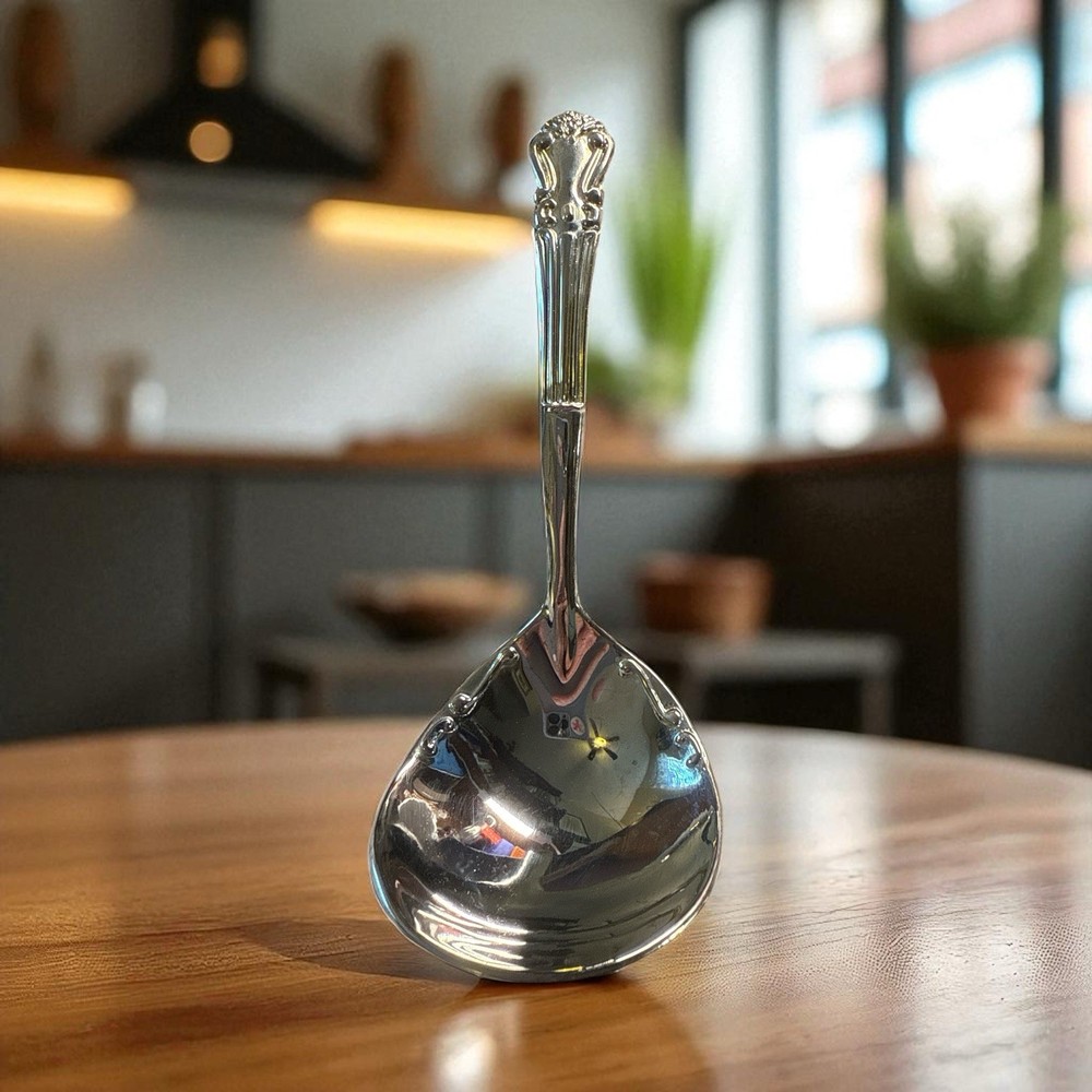 Silver Plated Ladle 6.5" long with original box EUC