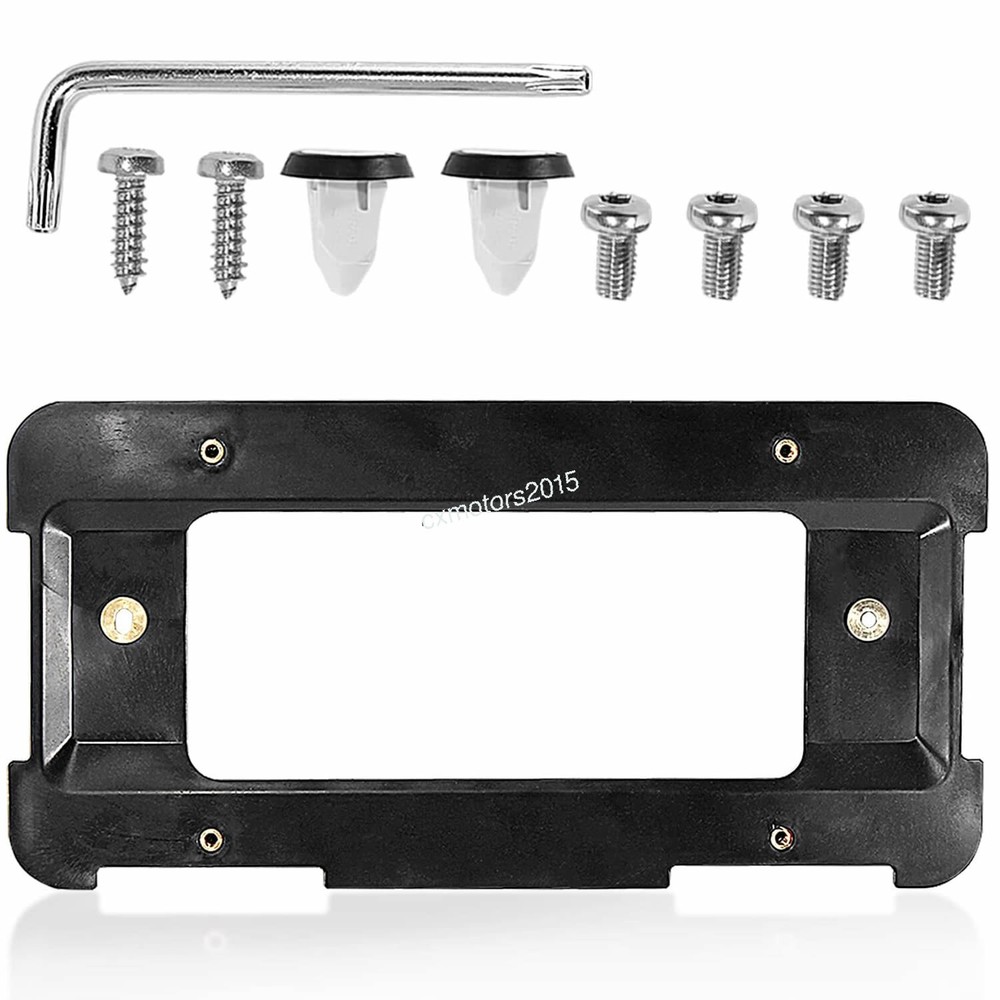REAR LICENSE PLATE BRACKET FOR BMW E46 E60 E61 E71 E90 E92 +6 SCREWS 2 FASTENERS