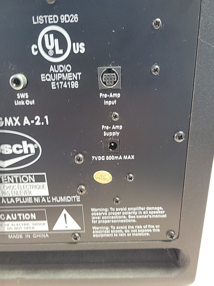 Klipsch ProMedia GMX A-2.1 Subwoofer Only Untested