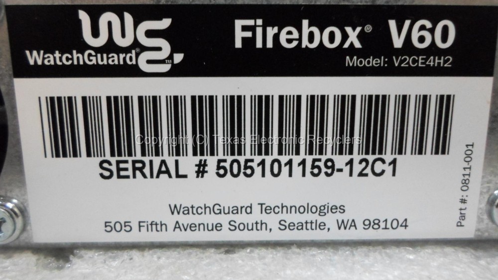 WatchGuard V2CE4H2 Firebox V60