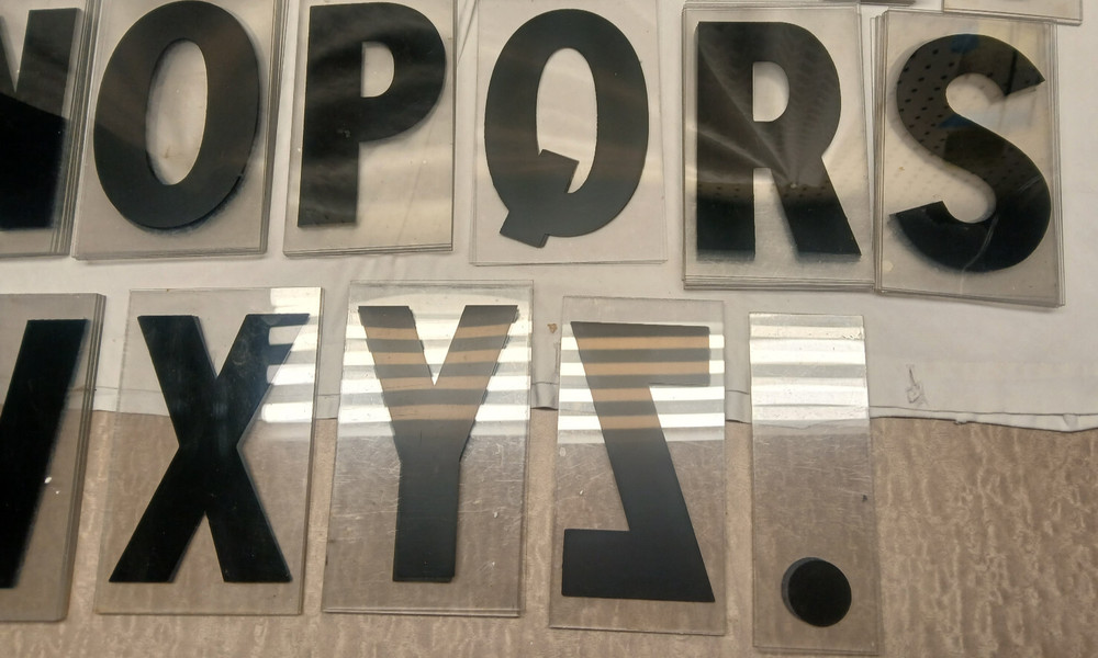 Clear Plastic Letters Package