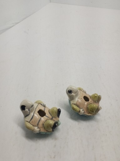 2 Turtle Figurines Laying on Their Backs - Fun Gift for Turtle Lovers! Nice