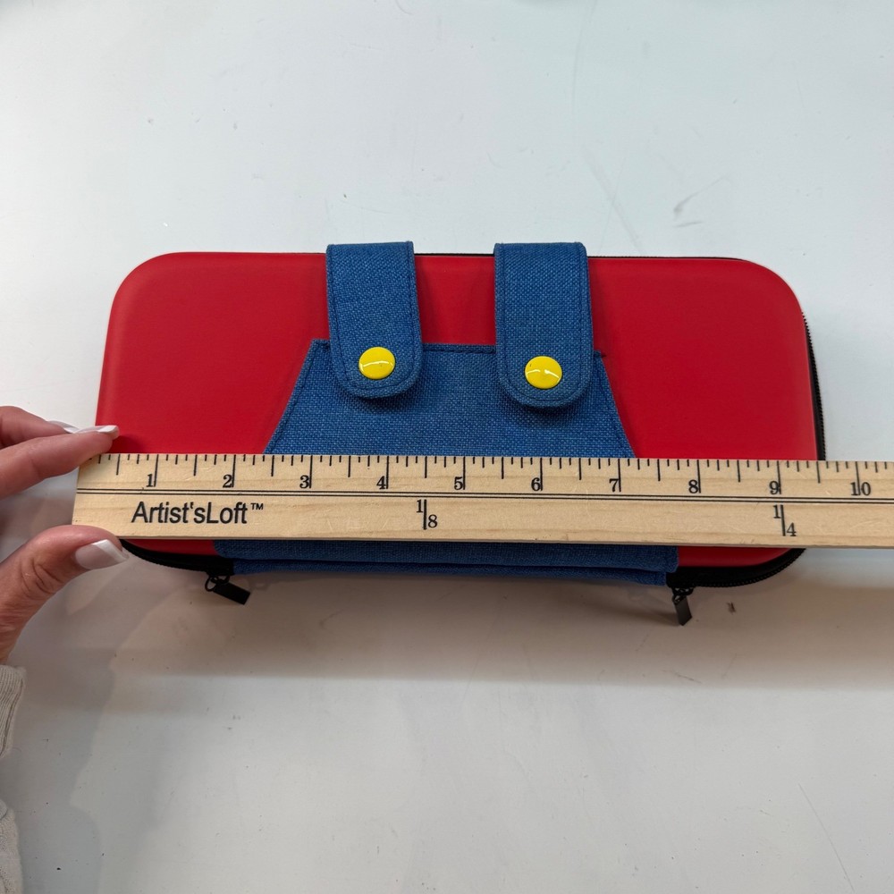 Nintendo Switch Dock Joy Con Grip Mario Style Travel Case Bundle