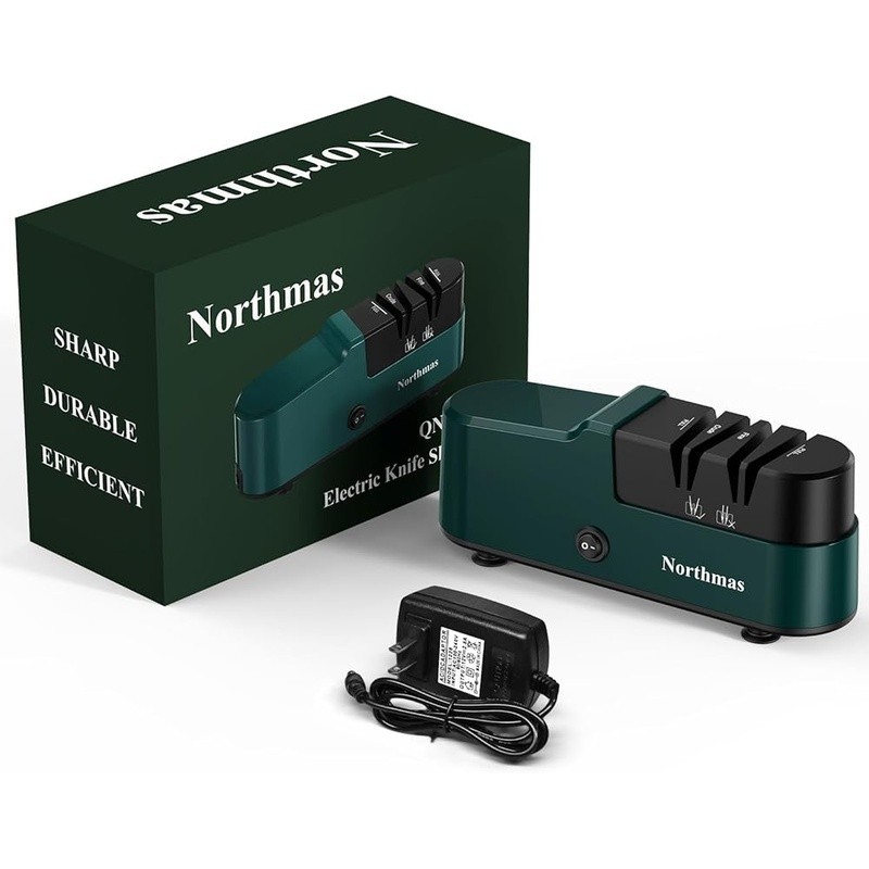 Electric Knife Sharpener 2-Stage Professional Quick & Compact Global Voltage New