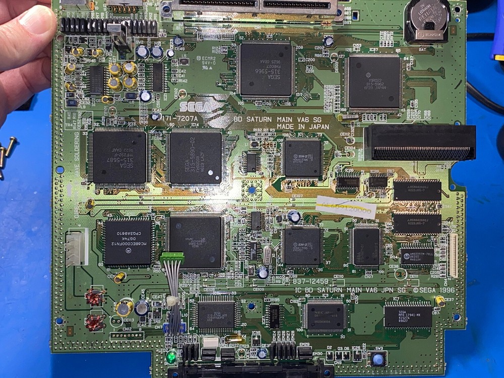 Sega Saturn Console Recap Capacitor Replacement Service