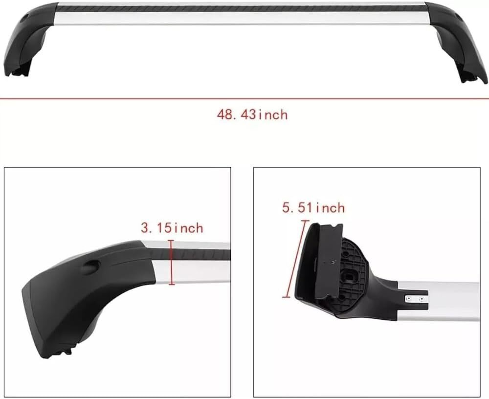 Roof Rack Cross Bars for Toyota Corolla Hatchback 2019-2026 #PW301-02009 Silver