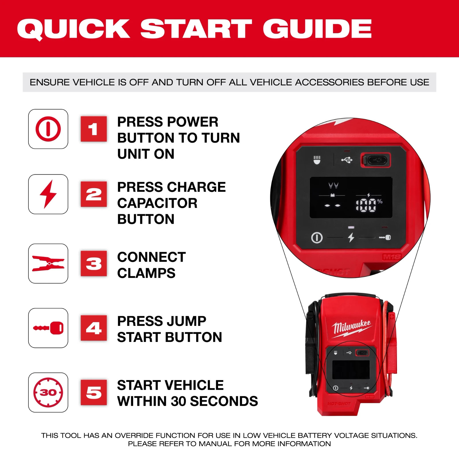 Milwaukee 3841-20 M18 HOTSHOT Jump Starter PREORDER NOW!