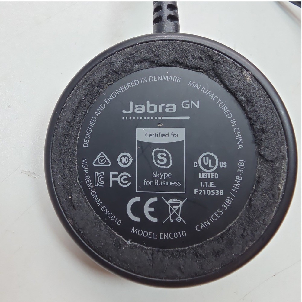 Jabra Evolve 40 UC Mono Wired Headset HSC017 with ENC010 USB-A Controller TESTED