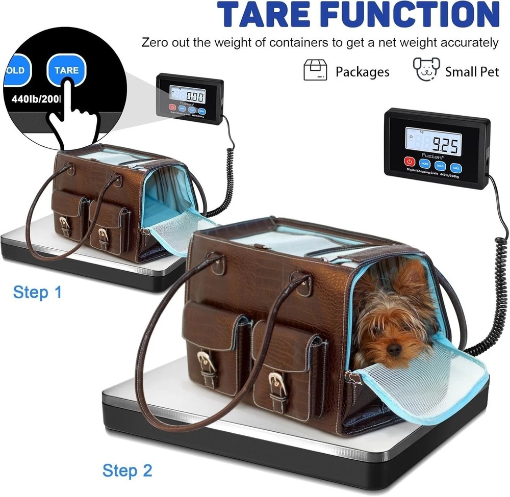 Versatile Digital Shipping Scale 440lb - Accurate, Durable, with Backlit Display
