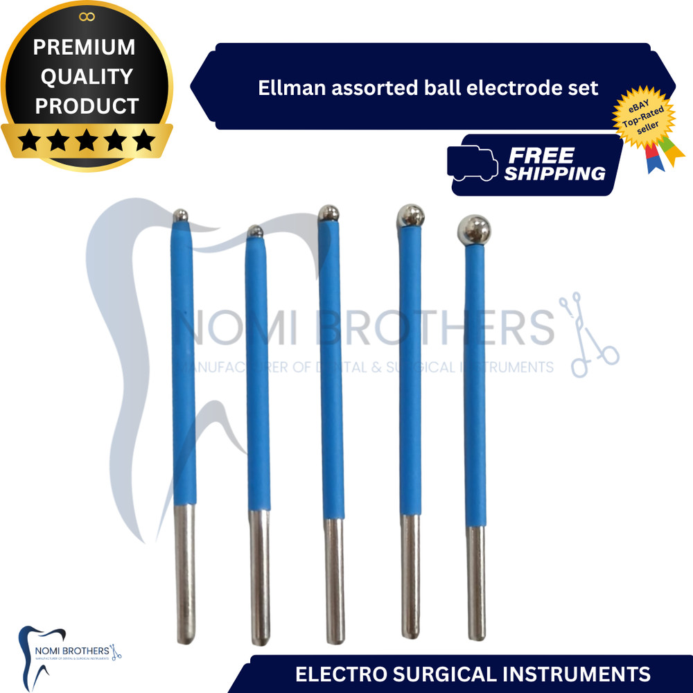 Ellman assorted ball electrode set XD ( D11, D10, D9, D8, D3) (5pcs)