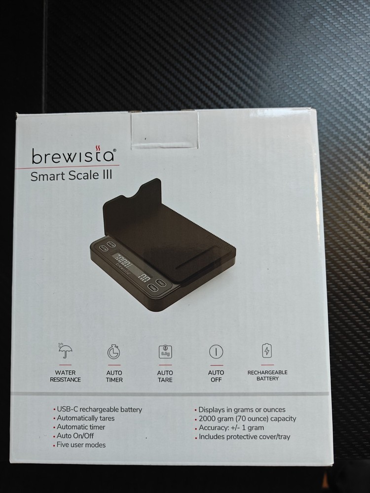 Brewista Smart Scale III Digital Kitchen Scale Black