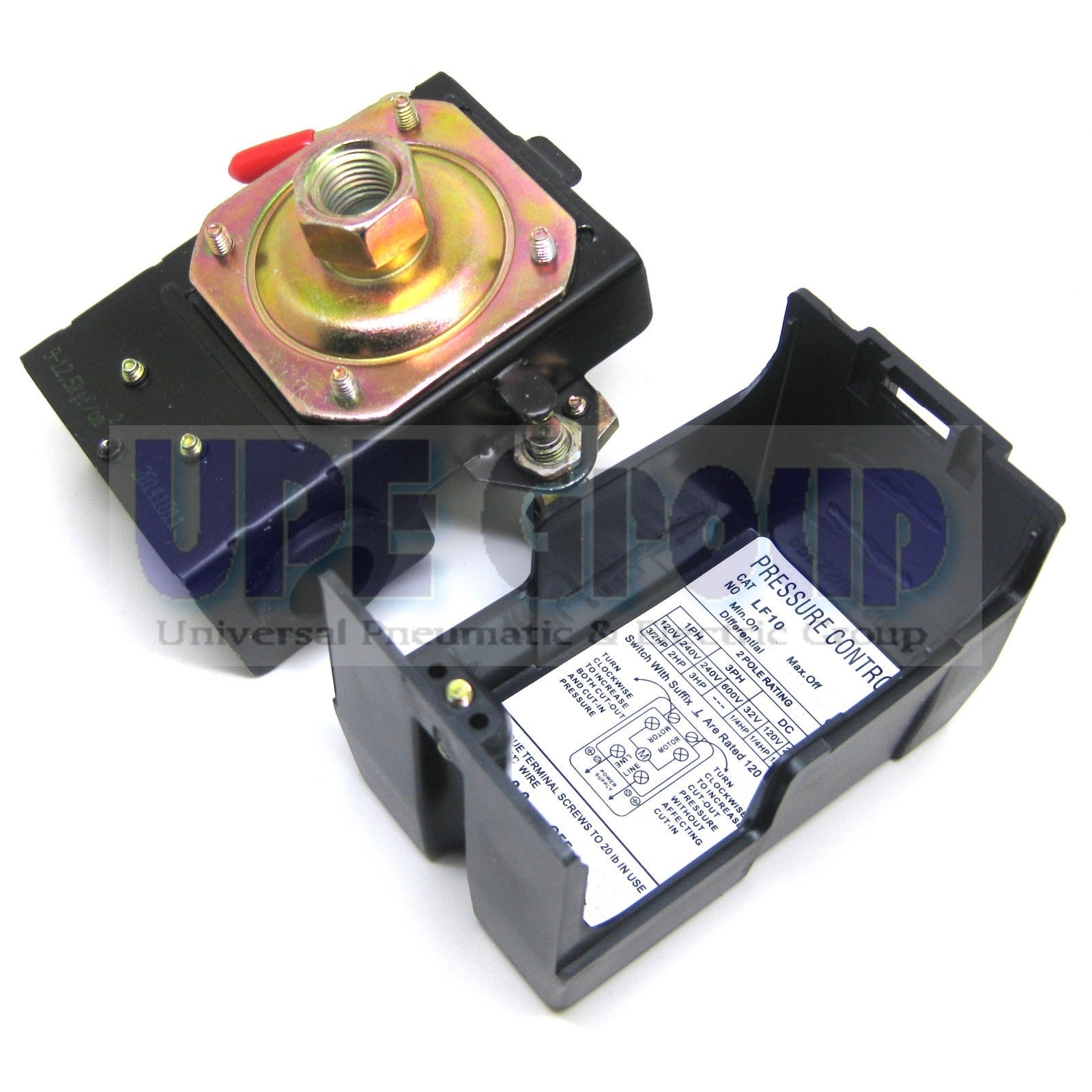 New Pressure control Switch for Air Compressor replaces furnas 95-125 1port