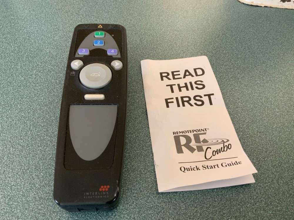 VINTAGE 2001 INTERLINK ELECTRONICS - REMOTEPOINT HANDHELD RF MOUSE # VP4810