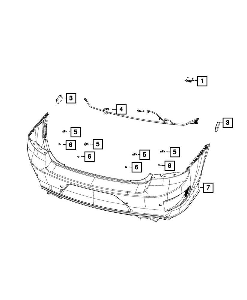 Genuine Mopar Blind Spot Detection Module 04672782AA