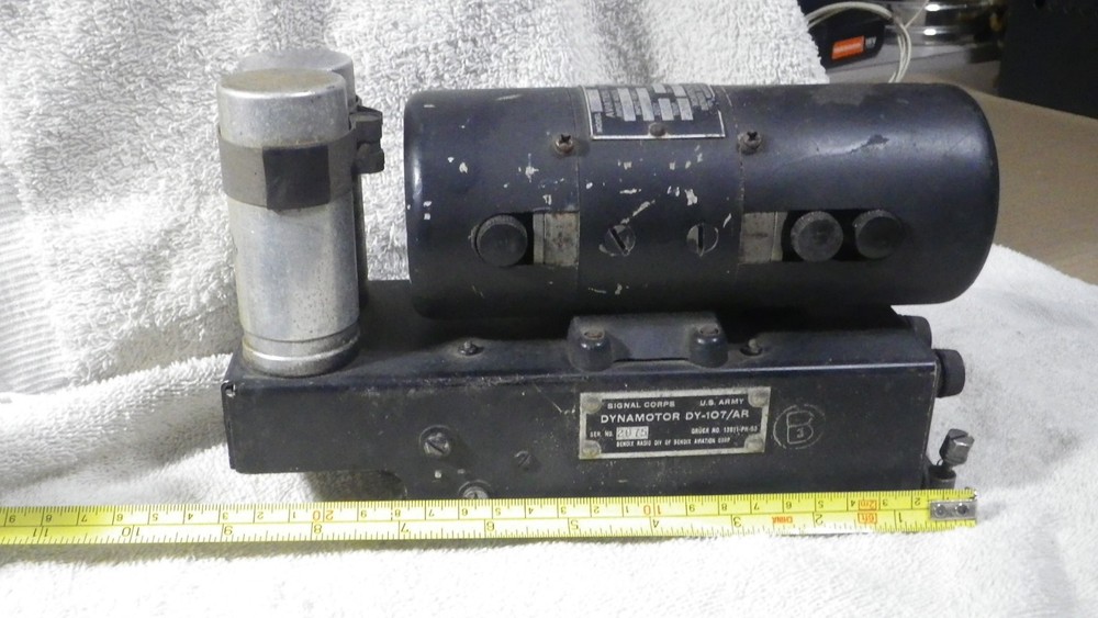 ARMY Signal Corp Dynamotor DY-107.AR