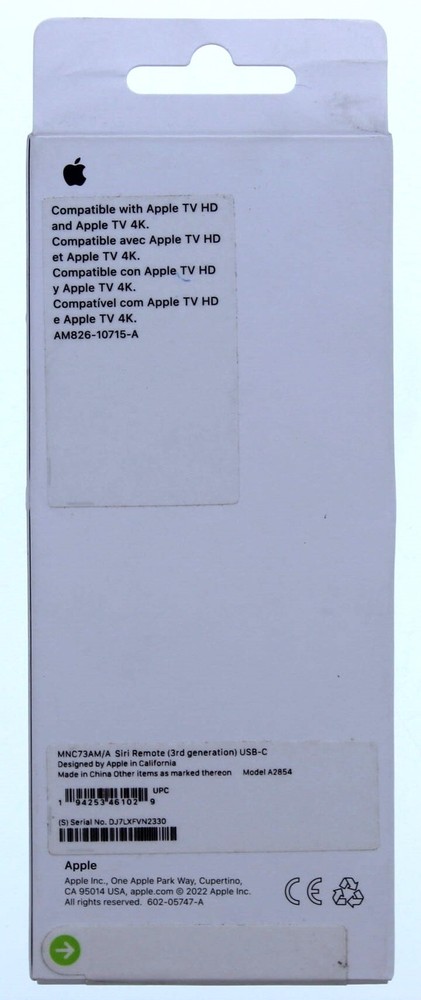 Apple Siri Remote 3rd Generation