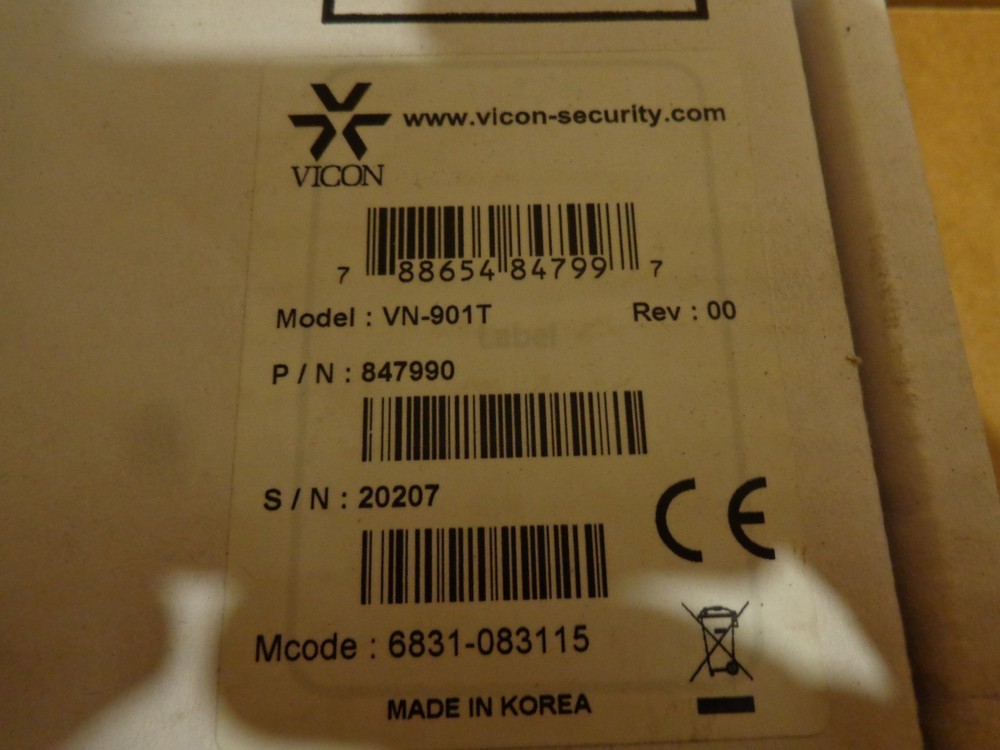 NEW Vicon VN-901T Single Channel Digital Video Encoder