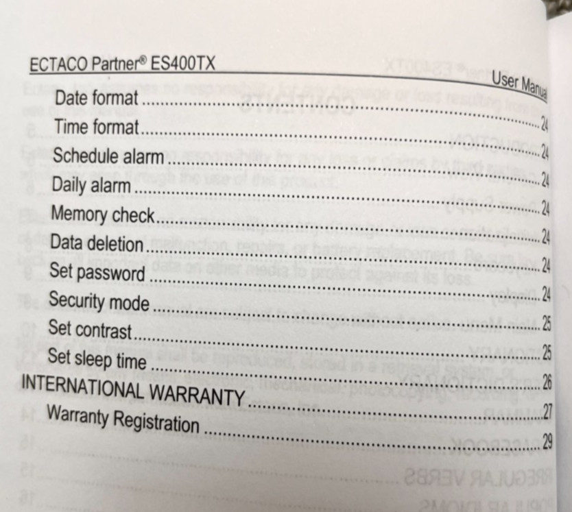 ECTACO Partner ES400TX English Spanish Talking Dictionary Handheld Translator