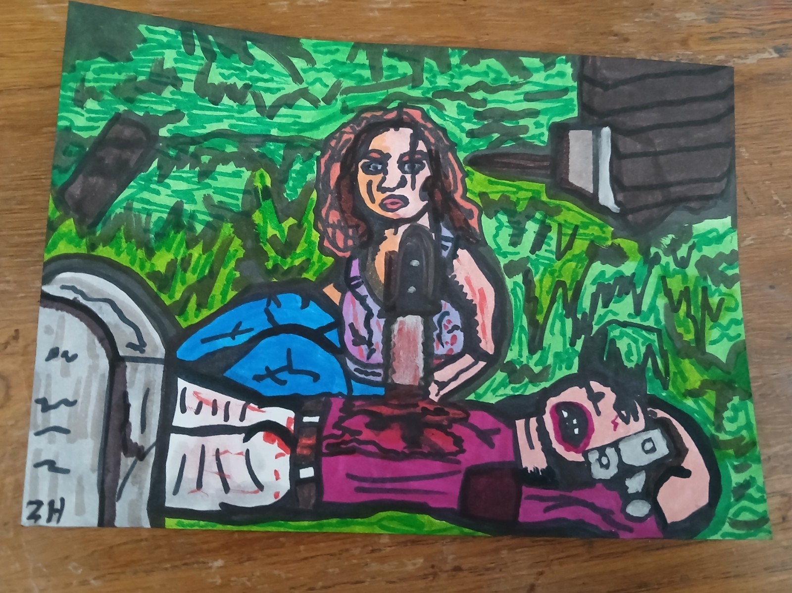 Drawings Reserved For Kevin Just Before Dawn Horror