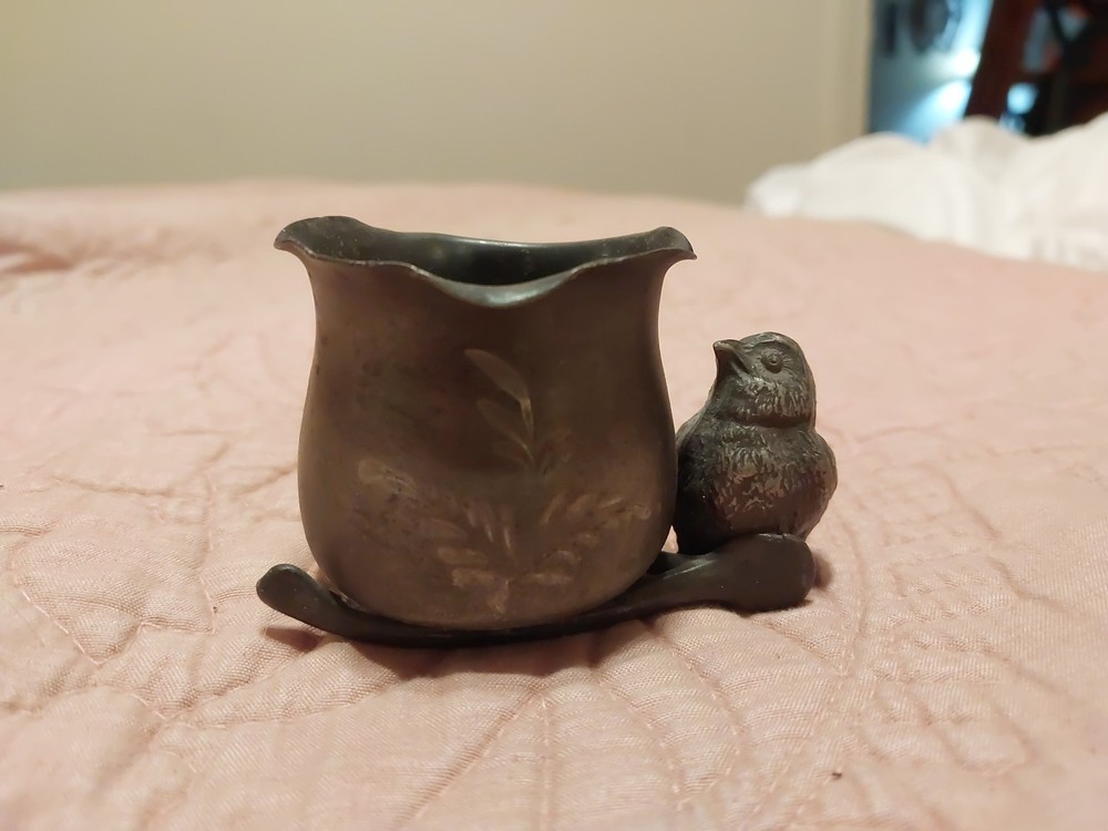 Vintage antique quadruple plate silverplate toothpick holder