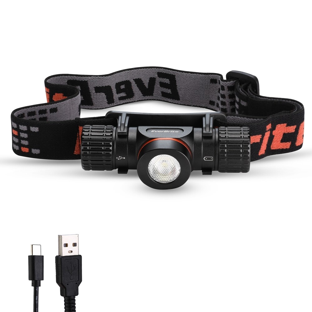EverBrite 1000 Lumen Rechargeable Headlamp LED Headlight With 5 Light Mode Light