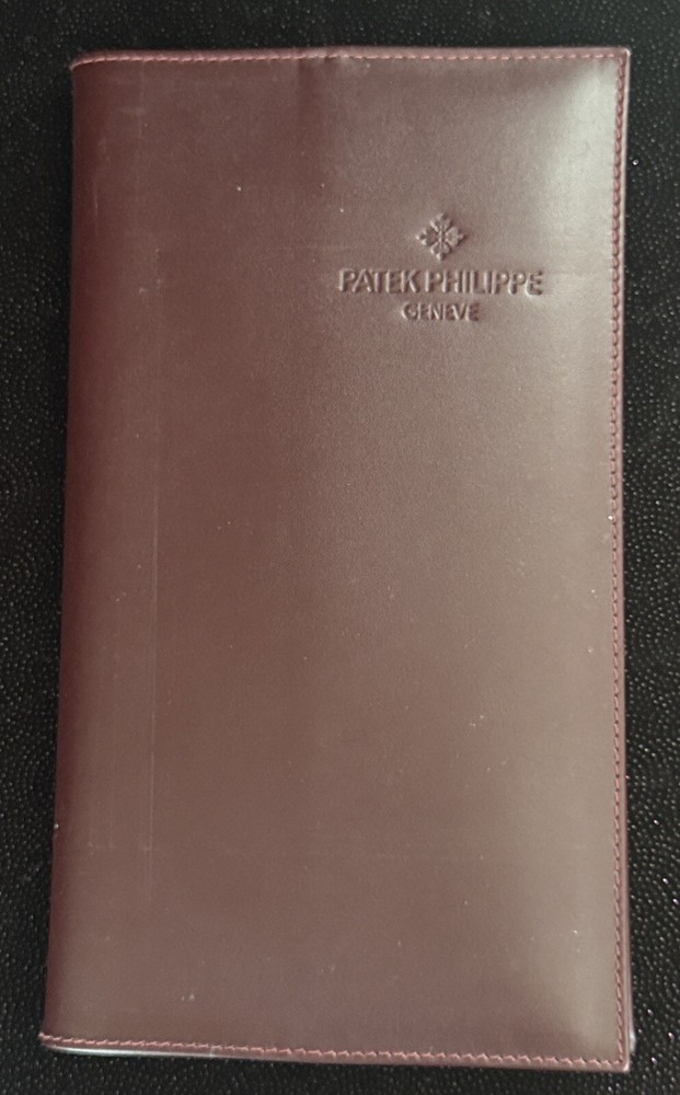 PATEK PHILIPPE LEATHER FOLDER with CERTIFICATE & MOVEMENTS BOOKLET & PAMPHLET
