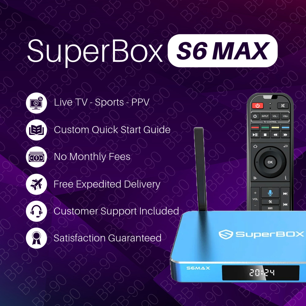 SuperBox S6 Max Smart Media Player 6K Android Streaming Factory Sealed Bluetooth