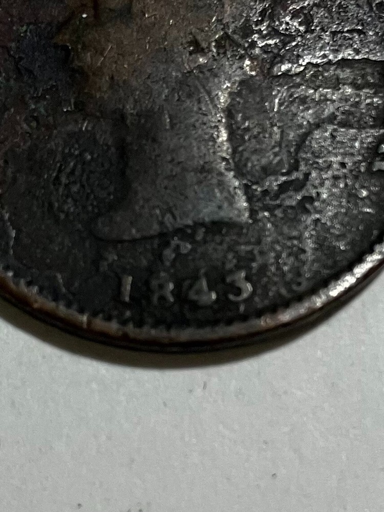 1843 New Brunswick Half Penny Token