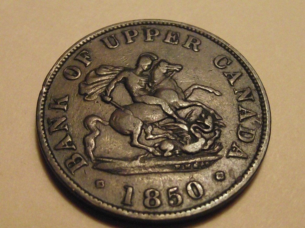#2863 Canada / Upper; 1/2 Penny Token 1850
