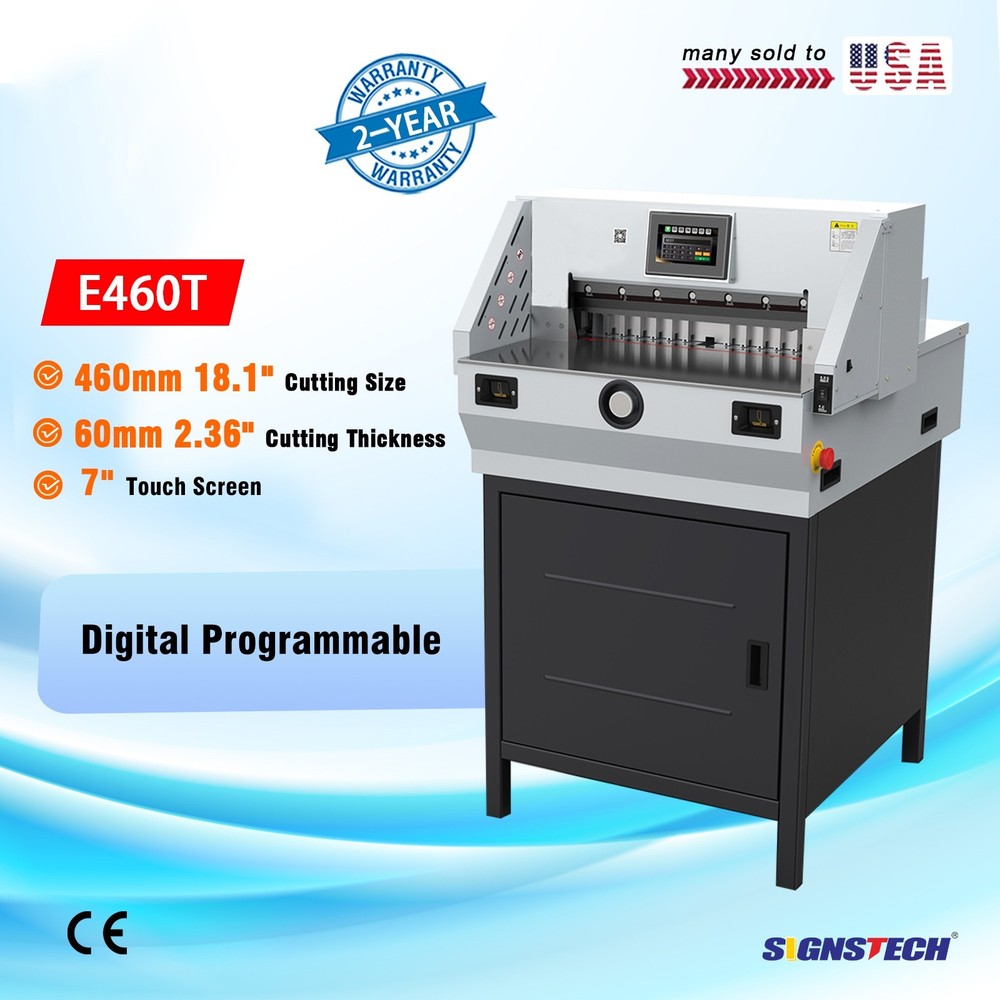 SIGNSTECH 460mm 18.1" Digital Paper Guillotine Cutter Stack Cutting Programmable