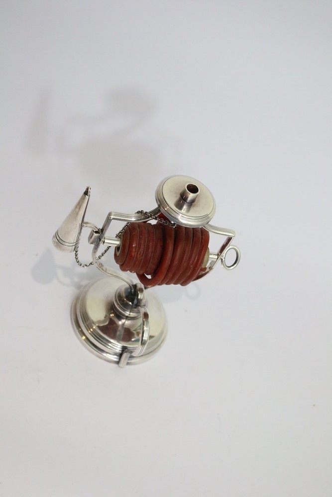 Antique Silver Plated Wax Jack Candlestick Stand possibly Mappin & Webb