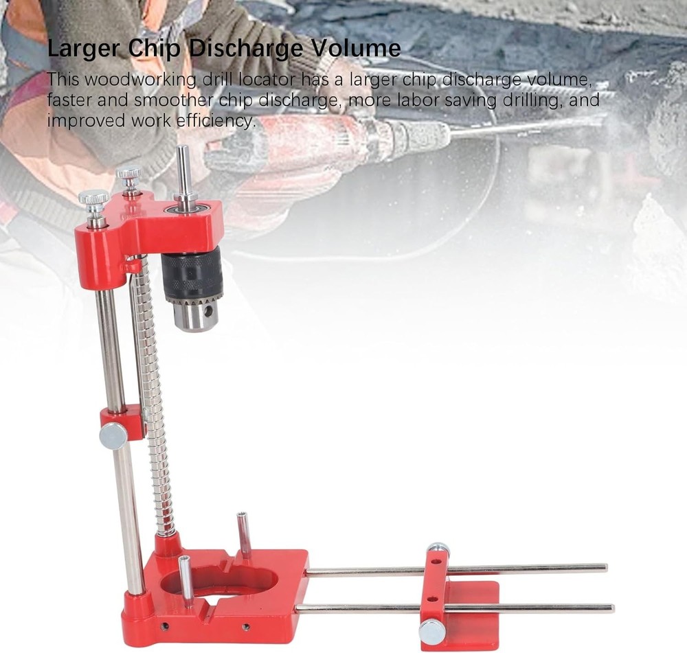 Portable Woodworking Drill Locator Adjustable Hole Punch Template Guide Tool