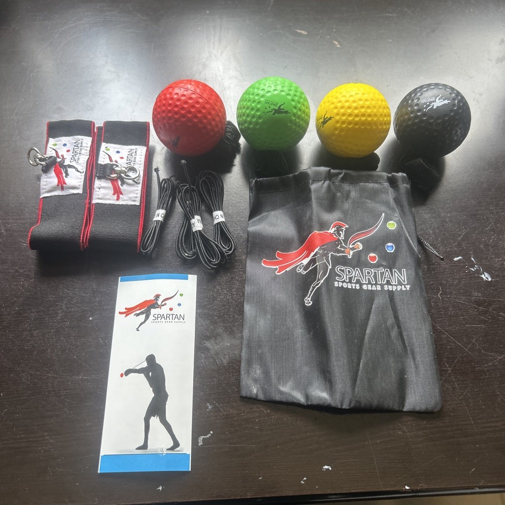 Ultimate Reflex Ball Set - 4 React Reflex Ball Plus 2 Adjustable Headband, Great
