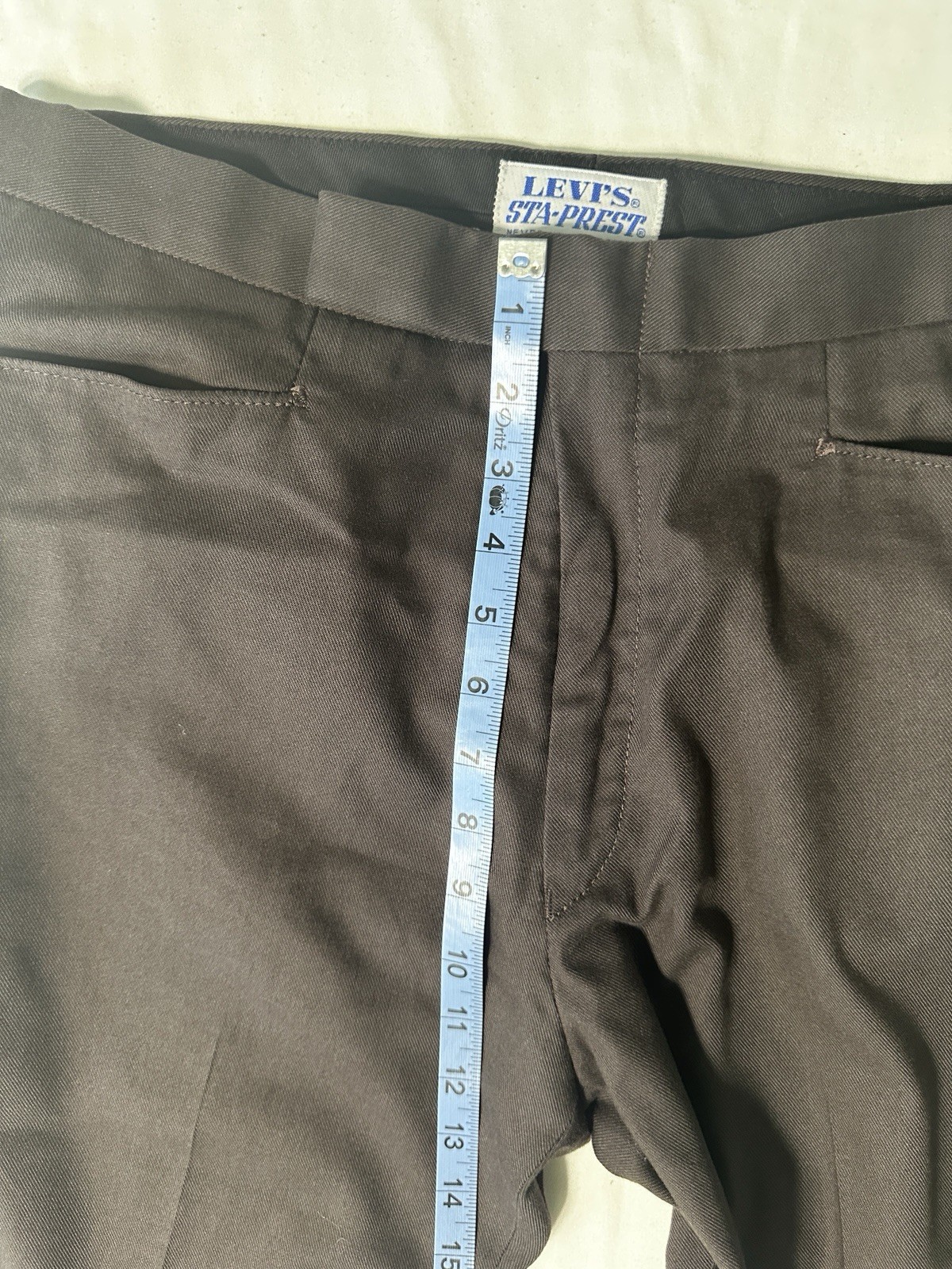 Vintage Levi’s Sta-Prest Pants 32x29 Brown Permanent Press Trousers