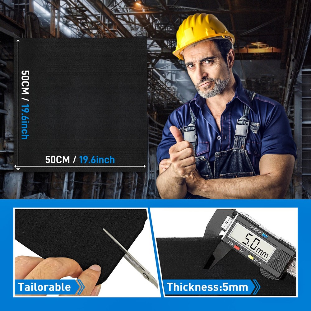 Fire Pit Mat-Rectangle Fireplace Mat Pad Protector for Wood Burning Fireproof