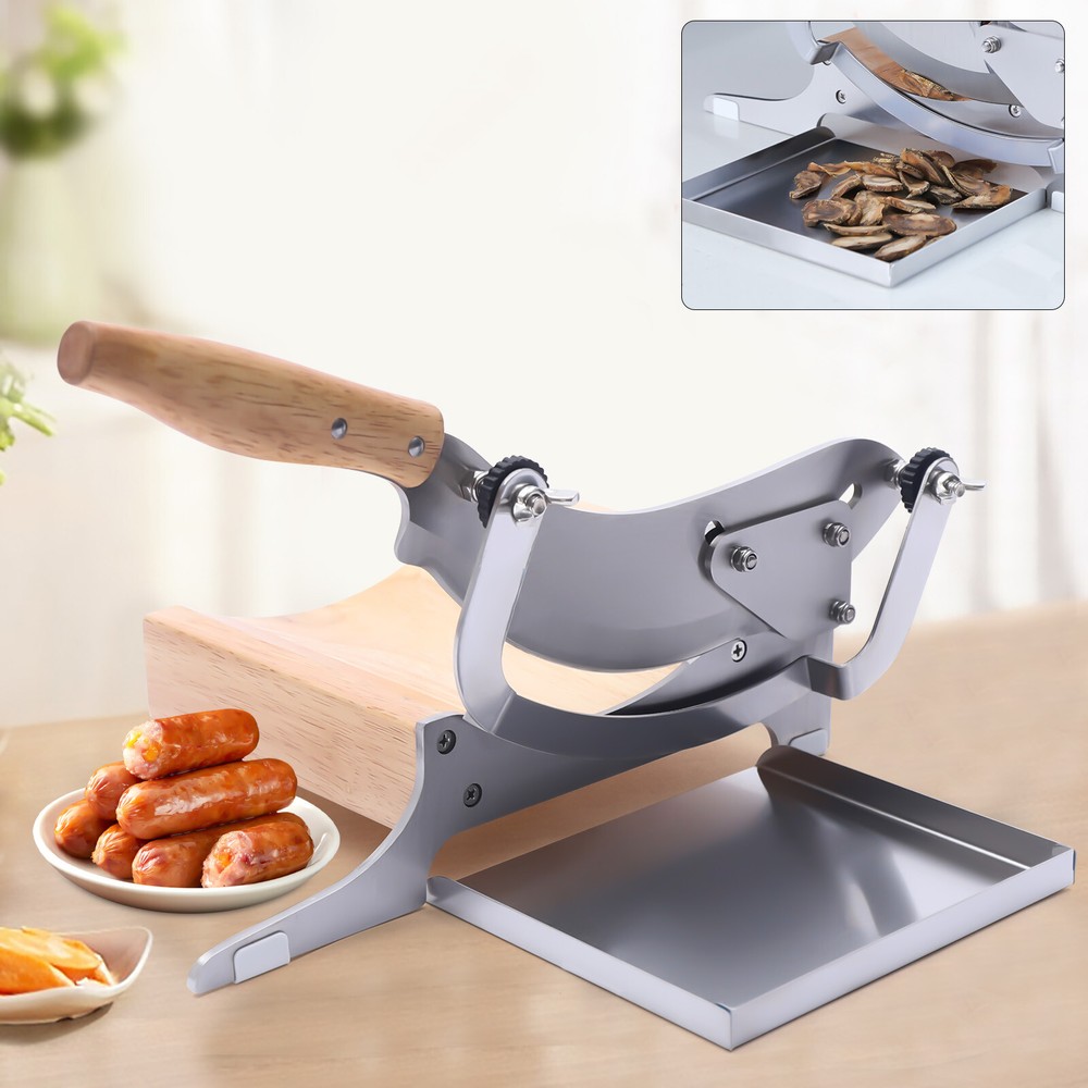 Biltong Cutter Beef Jerky Slicer Herb Ginseng Slicer Solid Rubber Wood Handle